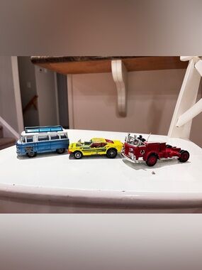 Corgi toys vintage cars ford mustang dragster organ grinder fire truck bus van